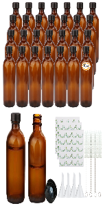 15ml 30ml 1oz 2oz boston glass bottle with lid